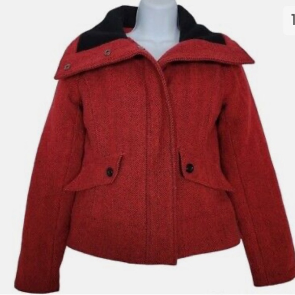 David Bitton red wool jacket